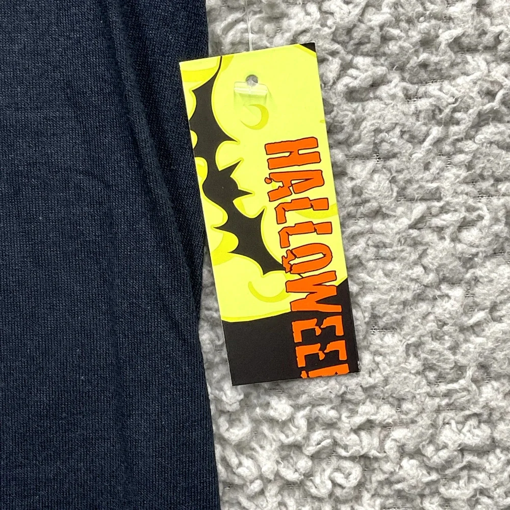 Halloween Skeleton in Suit Shirt Men Medium Pirate Bones Scary Costume Crew Neck - Picture 4 of 7